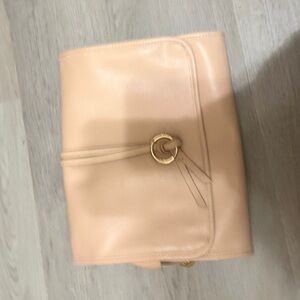 NWOT Lancôme cream colored hanging makeup body care organizer